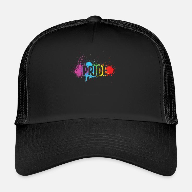 LGBT Rainbow Pride - Trucker Cap - Schwarz/Schwarz