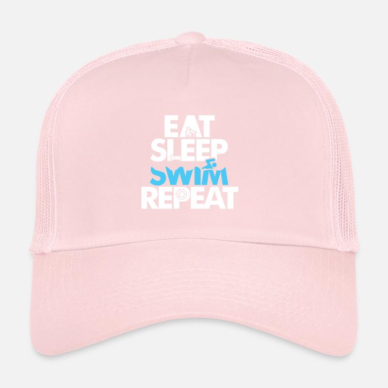 Schwimmen schlafen essen Trucker Cap