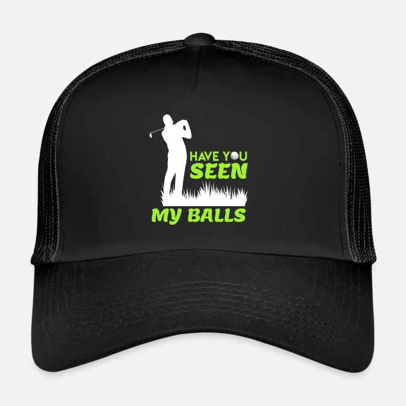 Golfspieler Witz Spaß Golfbälle Platzreife Trucker Cap