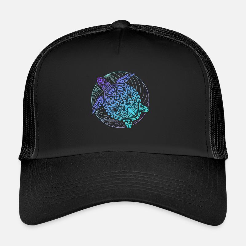 Tortues Mandala surfeur Casquette trucker 