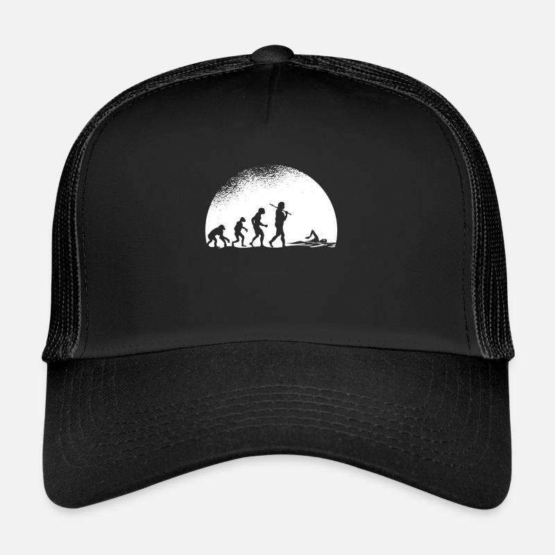 Evolution Schwimmen - Trucker Cap - Schwarz/Schwarz