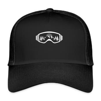 Touring Ski Glasses Ski Tour Tour Goers Ski Goggles - Trucker Cap - black/black - Front