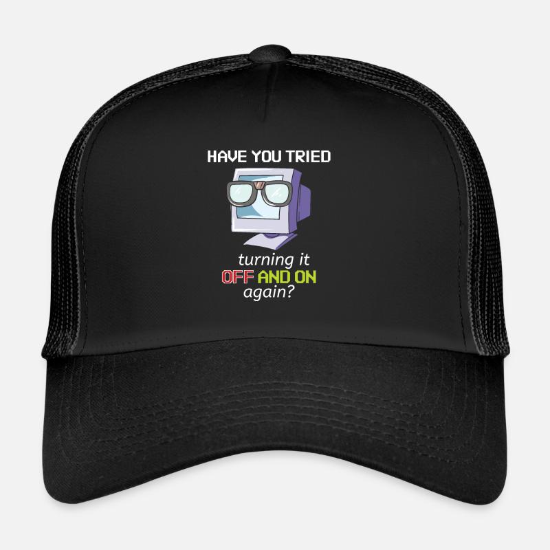Computer Support Off And On Admin Cadeau Casquette trucker 