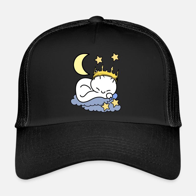 Chats Princesse rêve céleste ciel étoilé Casquette trucker 