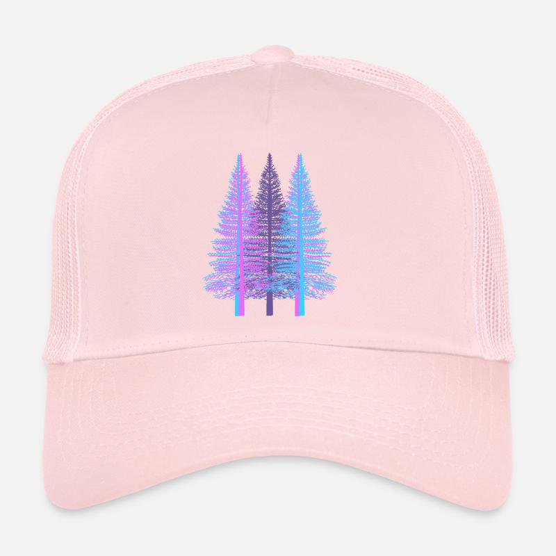 Trees Tree Fantasy Spruce Conifer Forest Fir Trucker Cap