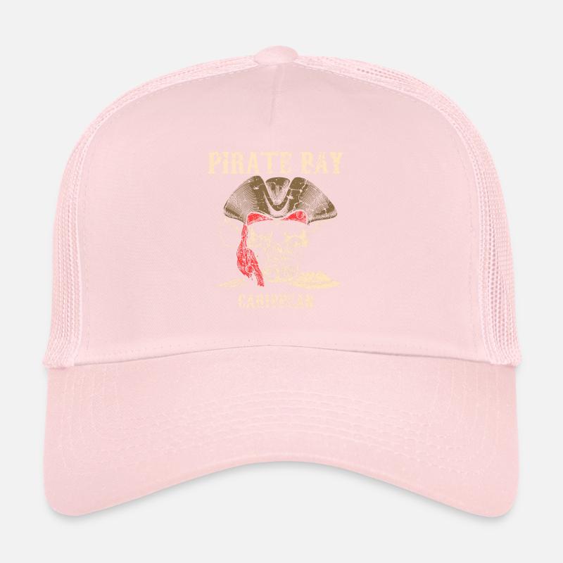 Crâne de pirate Caraïbes Casquette trucker 