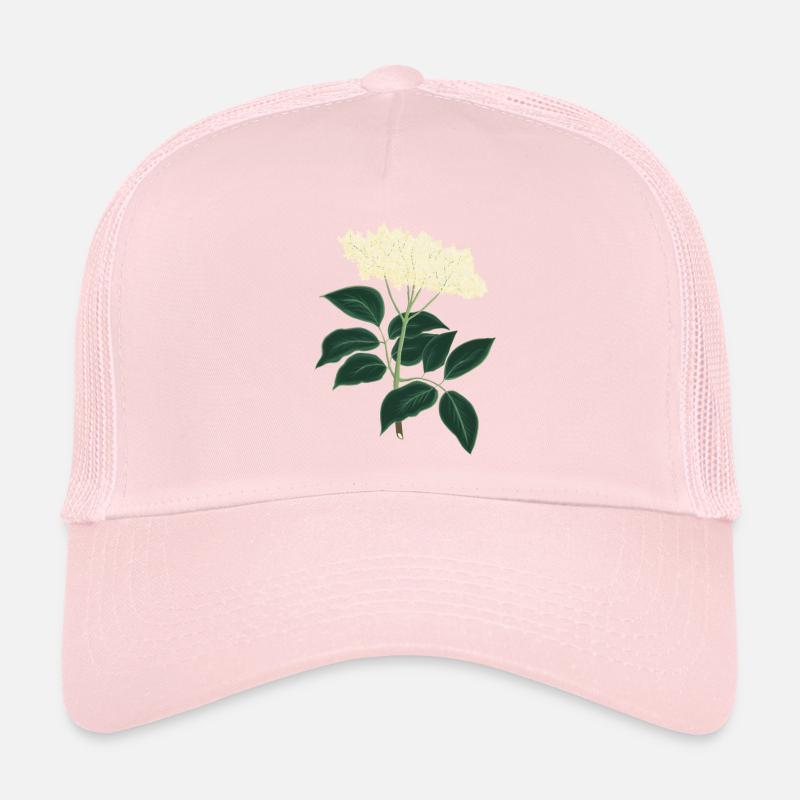 Dessin botanique de sureau Casquette trucker 
