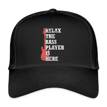 Bass bass guitarist - Trucker Cap - black/black - Front