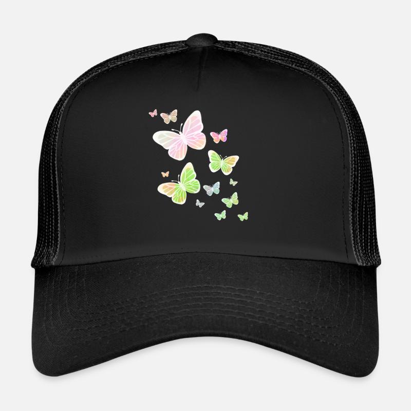 Schmetterling Schmetterling Tier bunt Farbe Trucker Cap