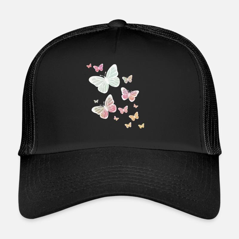 Schmetterling Schmetterling Tier bunt Farbe Trucker Cap