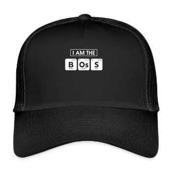 I’m The Boss Chemical Element Periodic Table - Casquette trucker  - noir/noir - Devant
