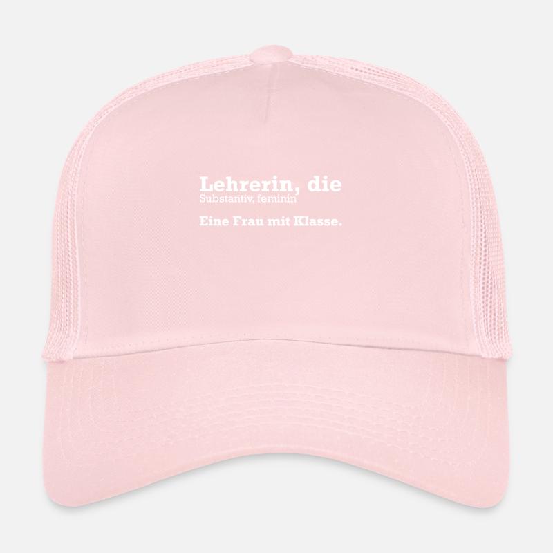 Lehrerin Eine Frau mit Klasse Trucker Cap