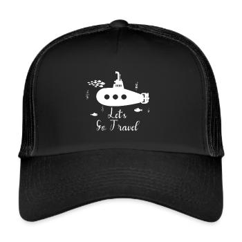 Sous-marin sous-marin plongée sous-marine - Casquette trucker  - noir/noir - Devant