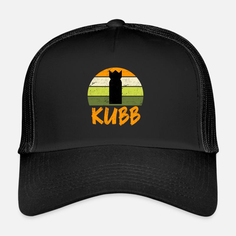 Jeux d’échecs des Vikings Kubb Plage Jeu de Vikings - Casquette trucker  - noir/noir