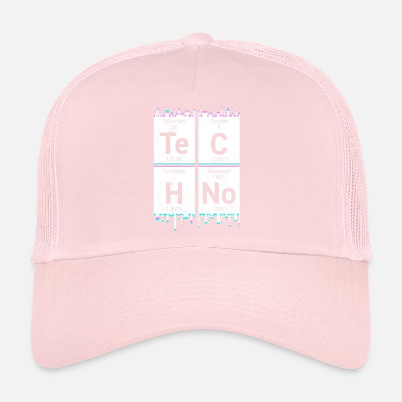 Techno Musik Chemie Elemente Periodensystem Trucker Cap