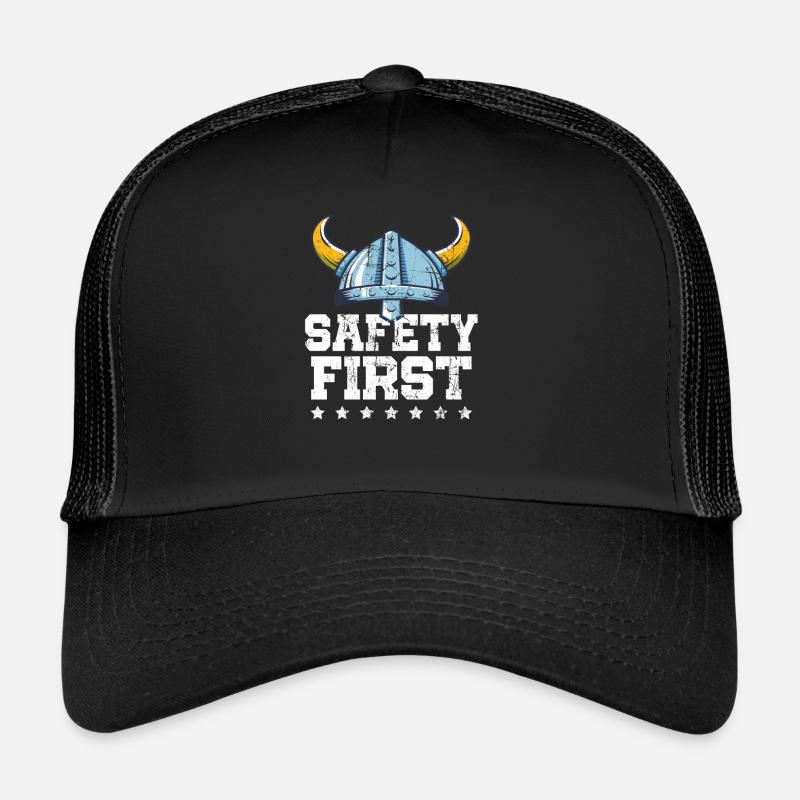 Schutzhelm Sicherheit Erstes schützendes Wikingergeschenk Trucker Cap