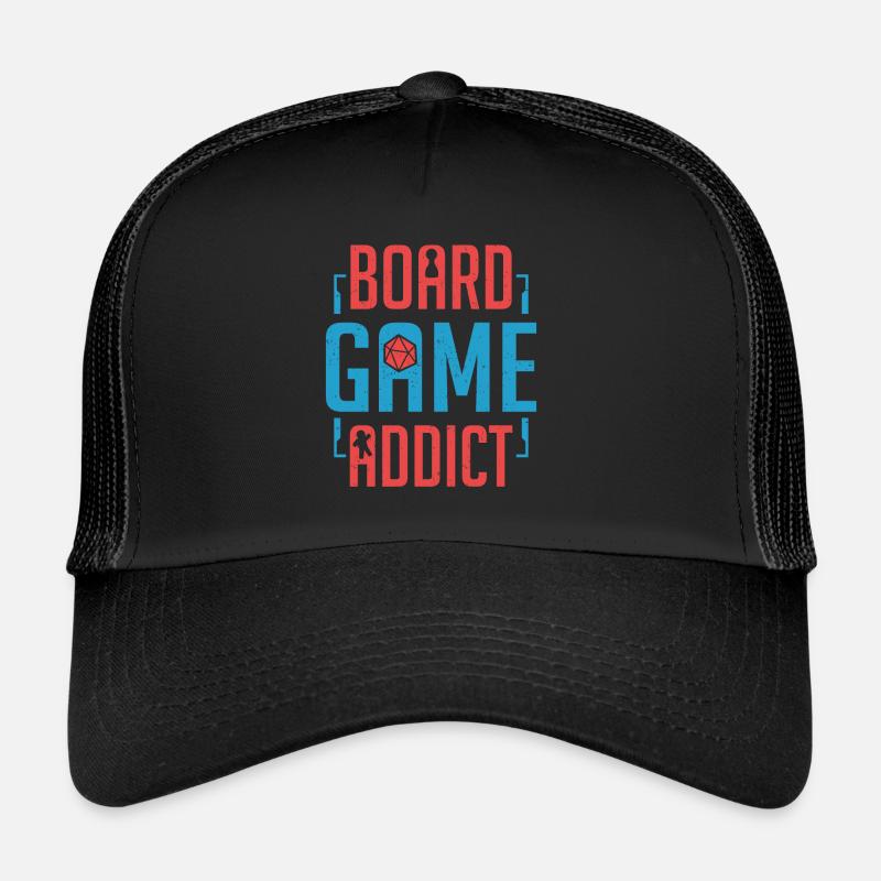 Tabletop Gaming Board Game Addict Boardgame Gamer Trucker Cap