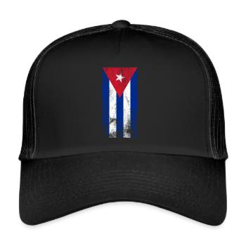 Cuba Flag Cuba Flag liberates Cuba Cuban - Trucker Cap - black/black - Front