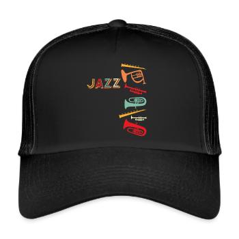 Jazz - Trucker Cap - Schwarz/Schwarz - Vorne