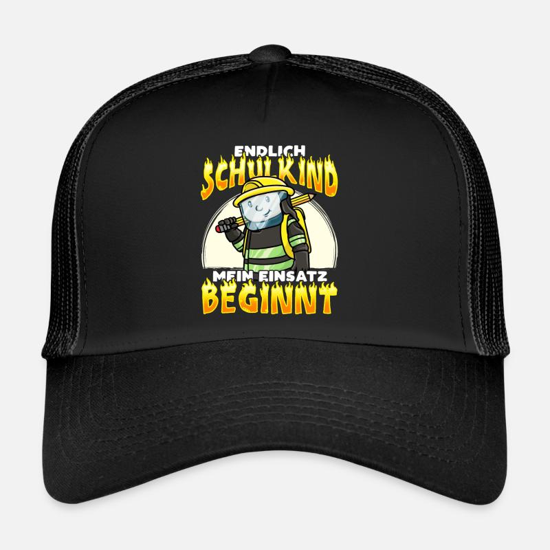 Einschulung Schulkind 2021 Feuerwehr Schulanfang Trucker Cap