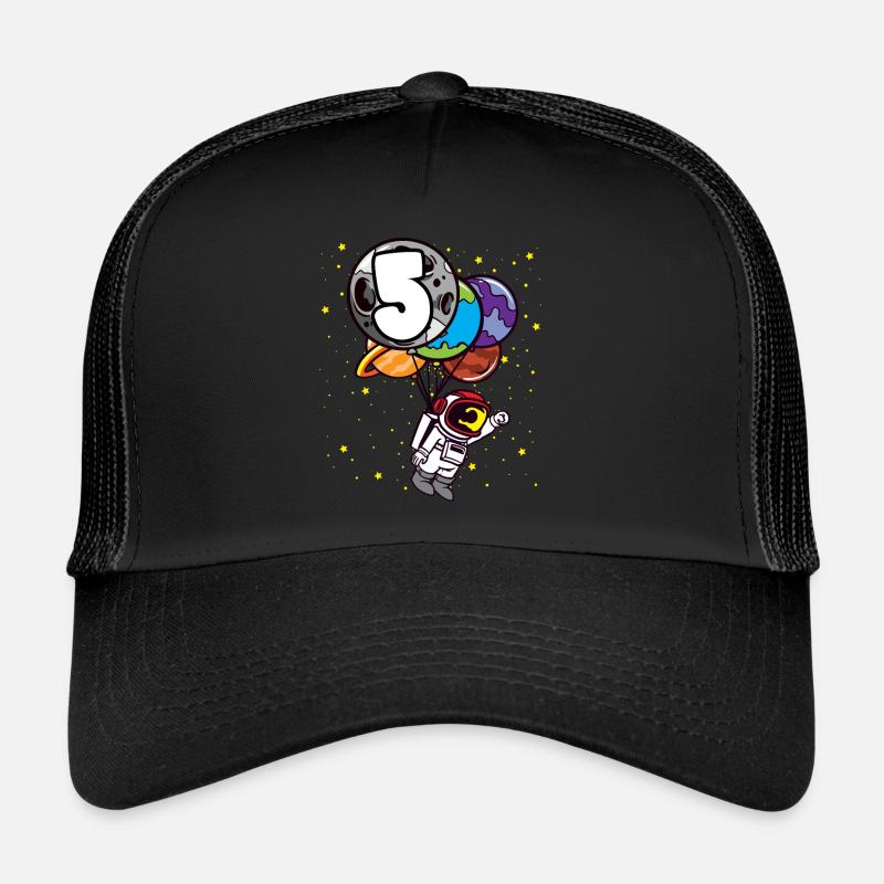 5 anniversaire astronaute 5 ans planètes spatiales Casquette trucker 