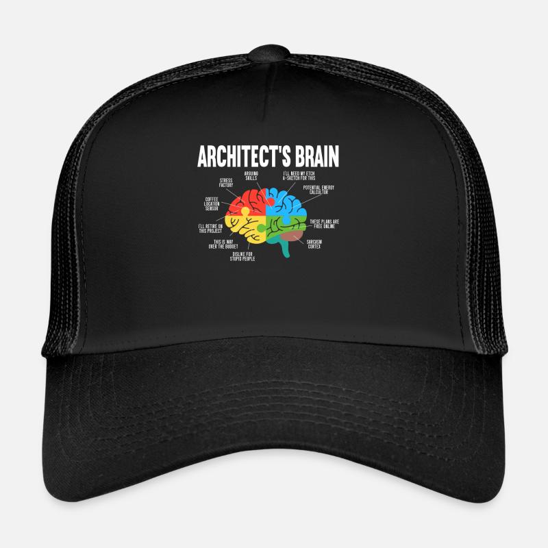 Architect Brain Humor Architecture Architect - Trucker Cap - black/black