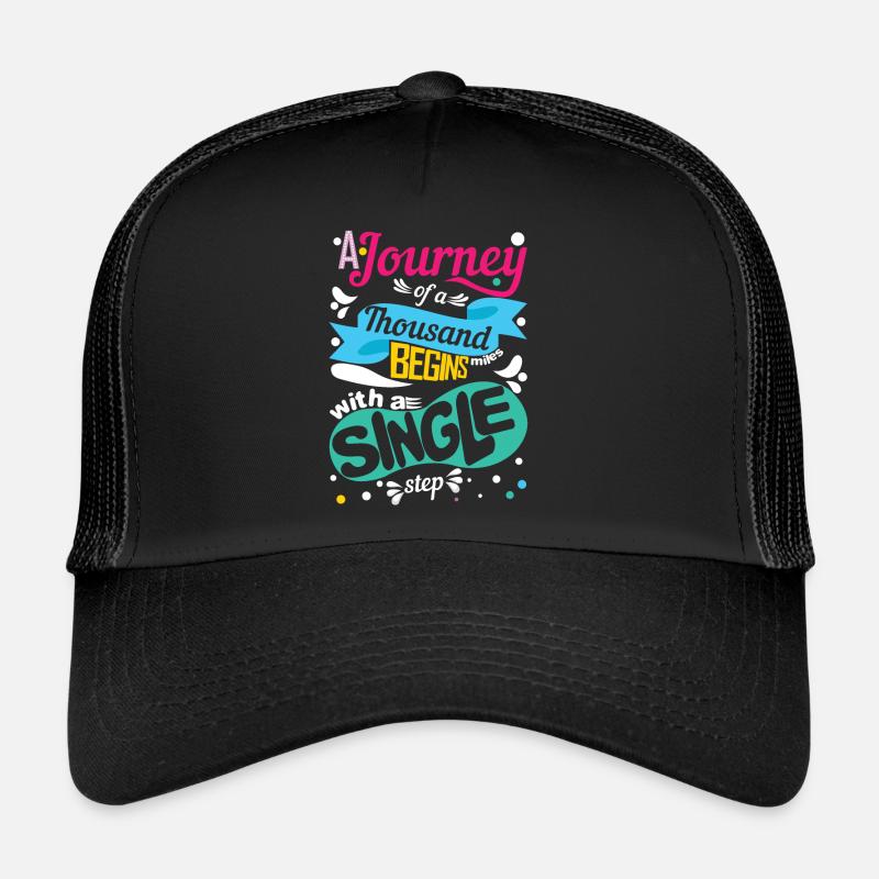 A step for a big journey Trucker Cap