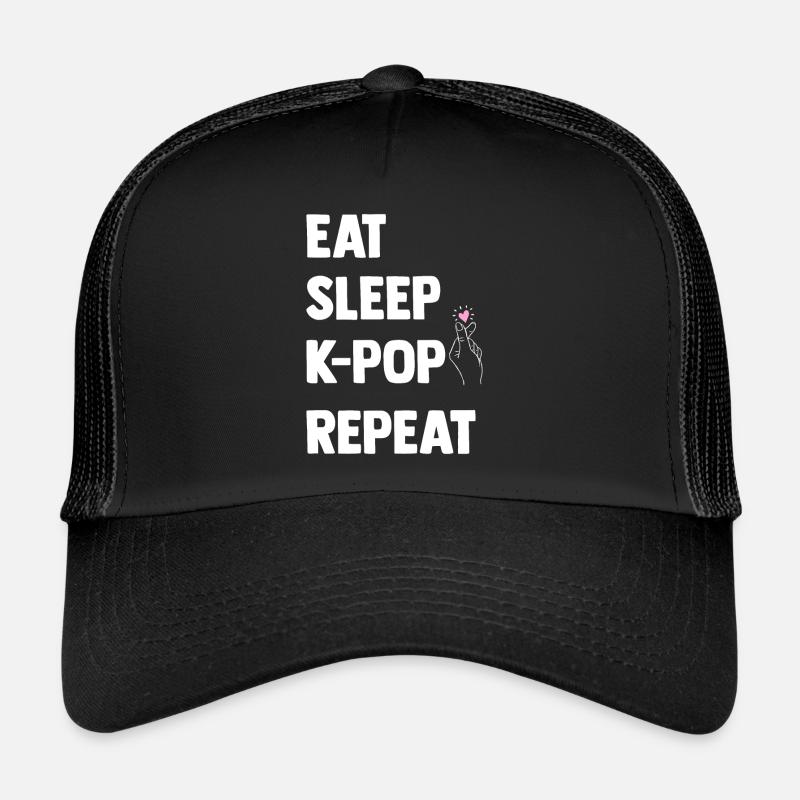 K-Pop - Trucker Cap - Schwarz/Schwarz