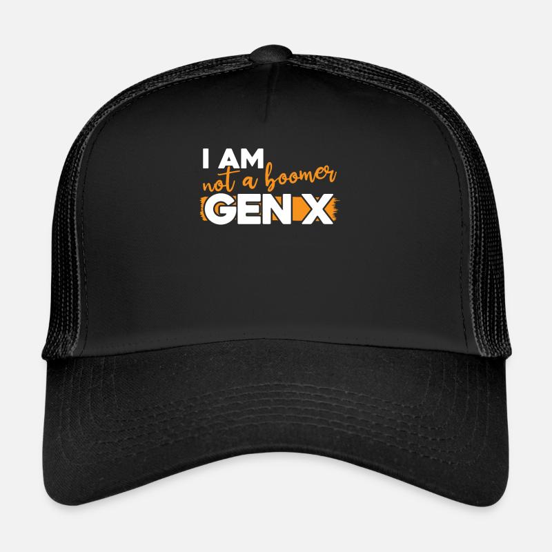 Ich Bin Kein Boomer Silent Generation Gen X - Trucker Cap - Schwarz/Schwarz