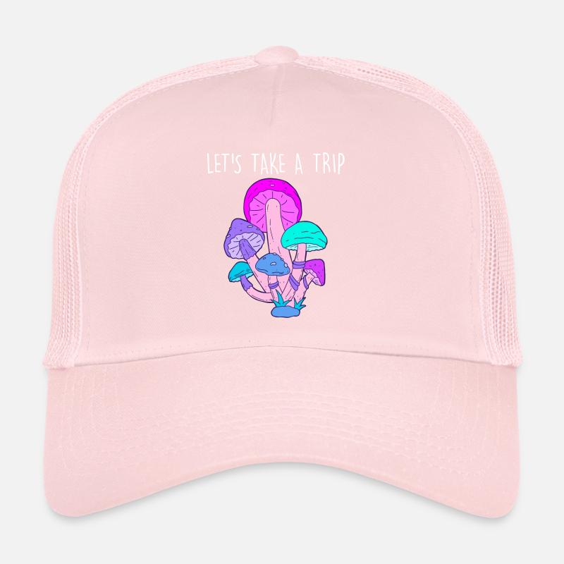 Lets take a trip LSD Acid Champignons Party Drogue Casquette trucker 