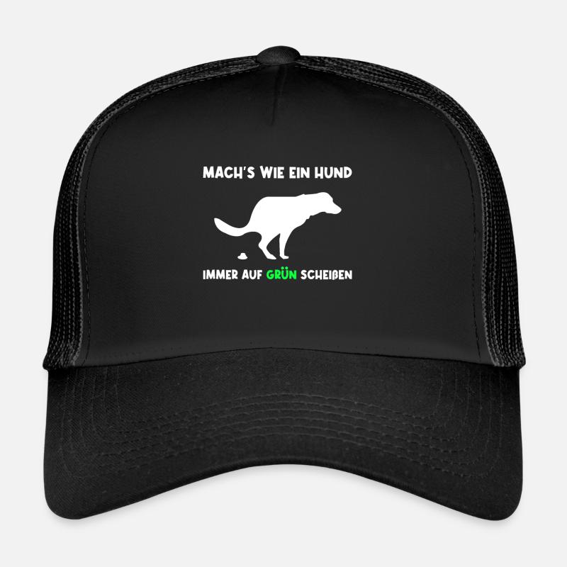 Bundestagswahl Grüne Protest Statement Geschenk - Trucker Cap - Schwarz/Schwarz