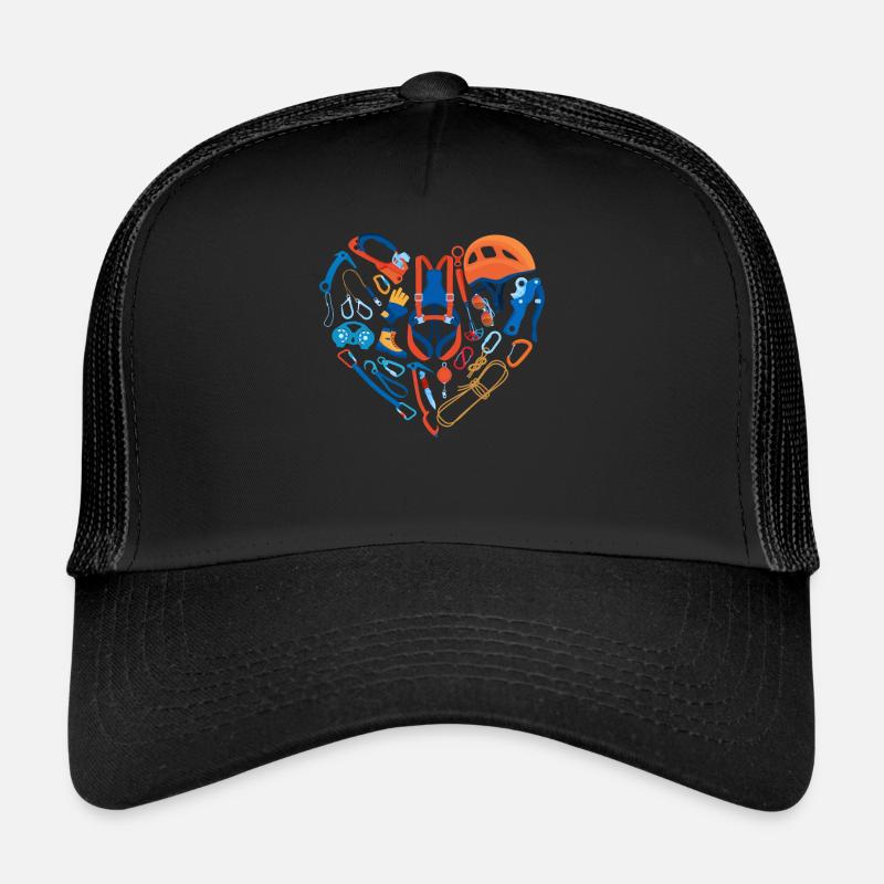 Climber Rock Climbing Equipment - Trucker Cap - Schwarz/Schwarz