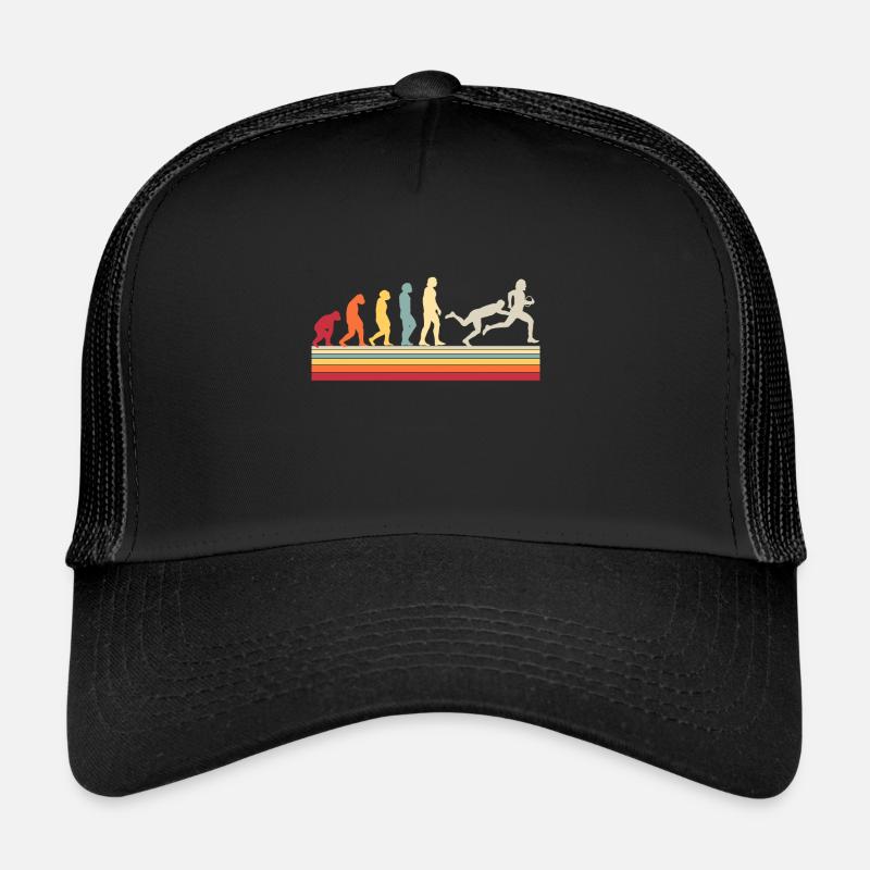 Rugby Ball Sport Player Evolution Rugby Team Casquette trucker 