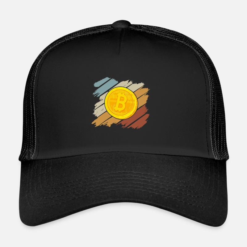 Bitcoin - Trucker Cap - Schwarz/Schwarz