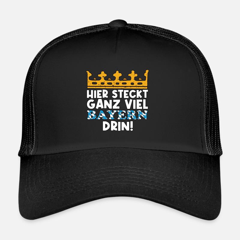 Bayern dahoam bayrisch Flagge Geschenkidee Trucker Cap