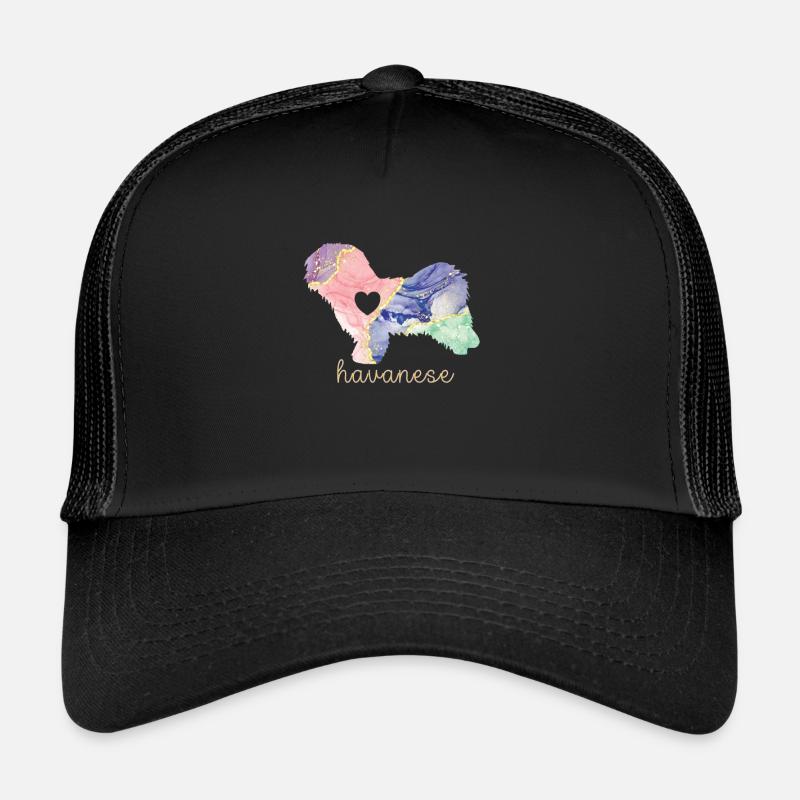 Havanese Liebhaber Hundebesitzer Havanese Mama - Trucker Cap - Schwarz/Schwarz