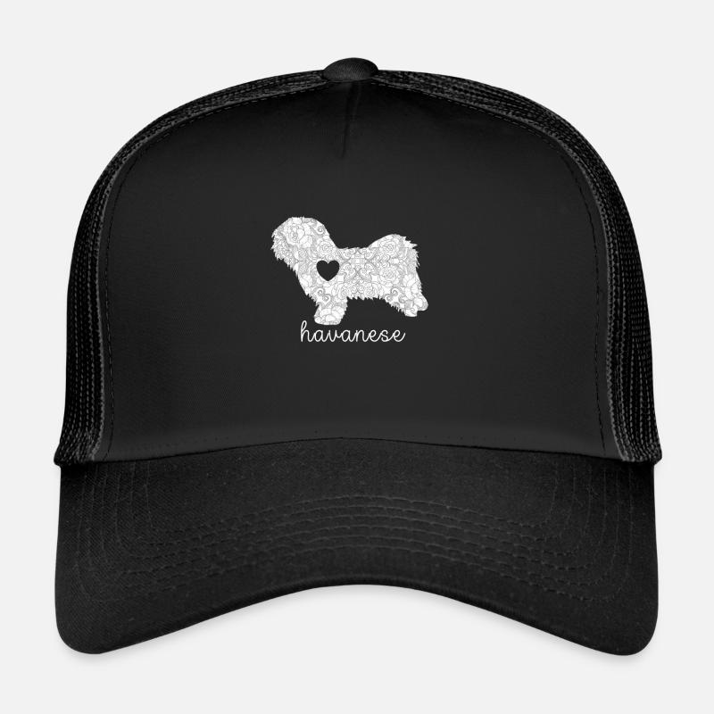 Havanese Liebhaber Hundebesitzer Havanese Mama - Trucker Cap - Schwarz/Schwarz