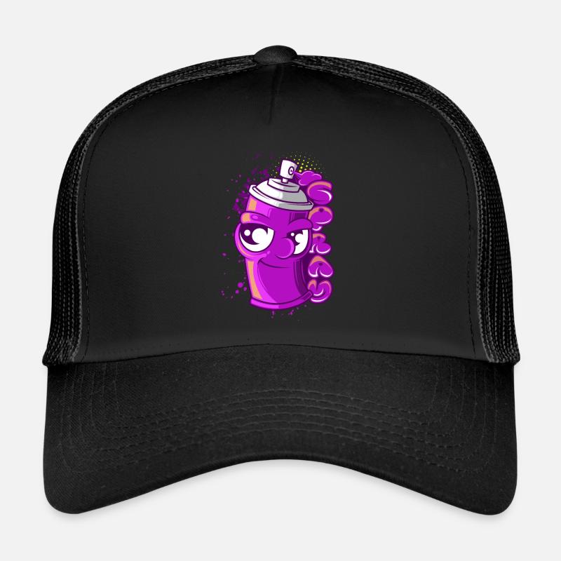 Bombe de peinture pulvérisée Graffito Street Art Casquette trucker 