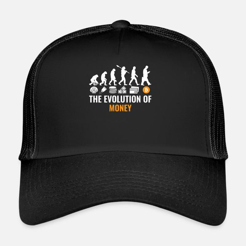 Bitcoin Evolution Crypto Millionaire Cryptocurrency - Trucker Cap - black/black
