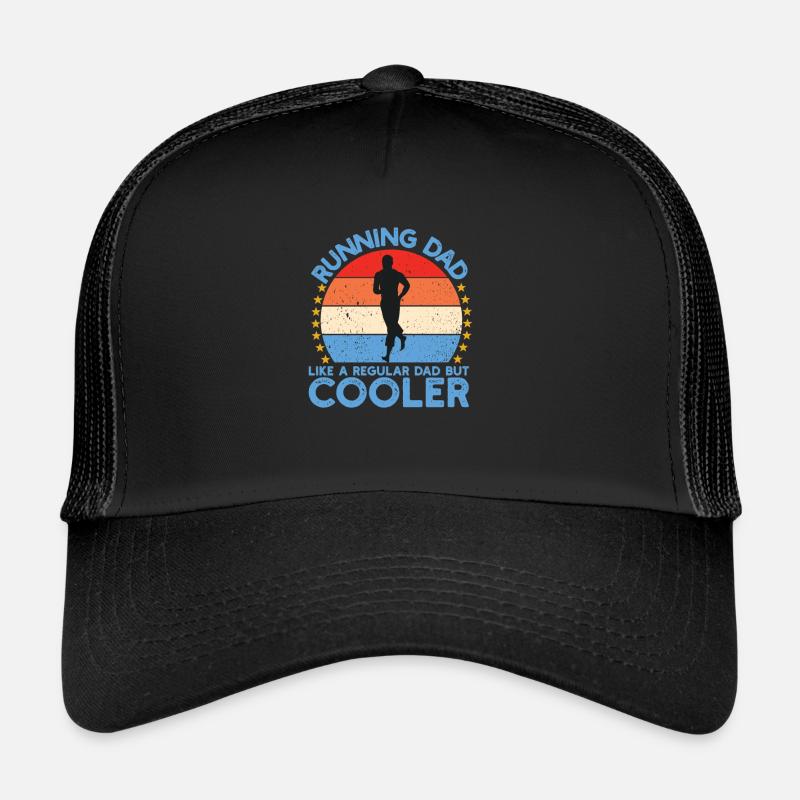 Running Dad Ausdauerlauf - Trucker Cap - Schwarz/Schwarz