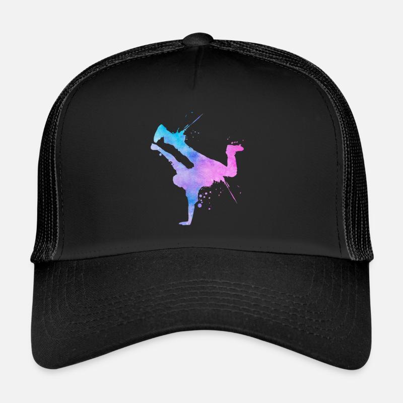 Street Art Breakdancer Moderne Art abstrait Casquette trucker 