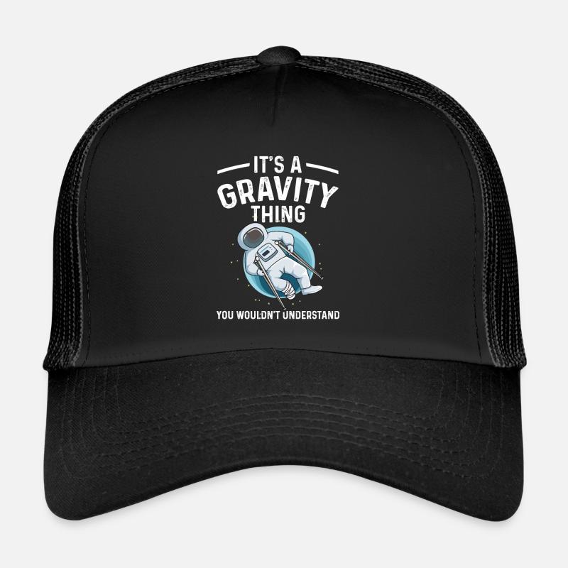 Gipsbein Design für einen Freund mit einem - Trucker Cap - Schwarz/Schwarz