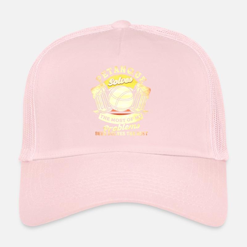 Boul Player Pétanque Boules Gift Trucker Cap