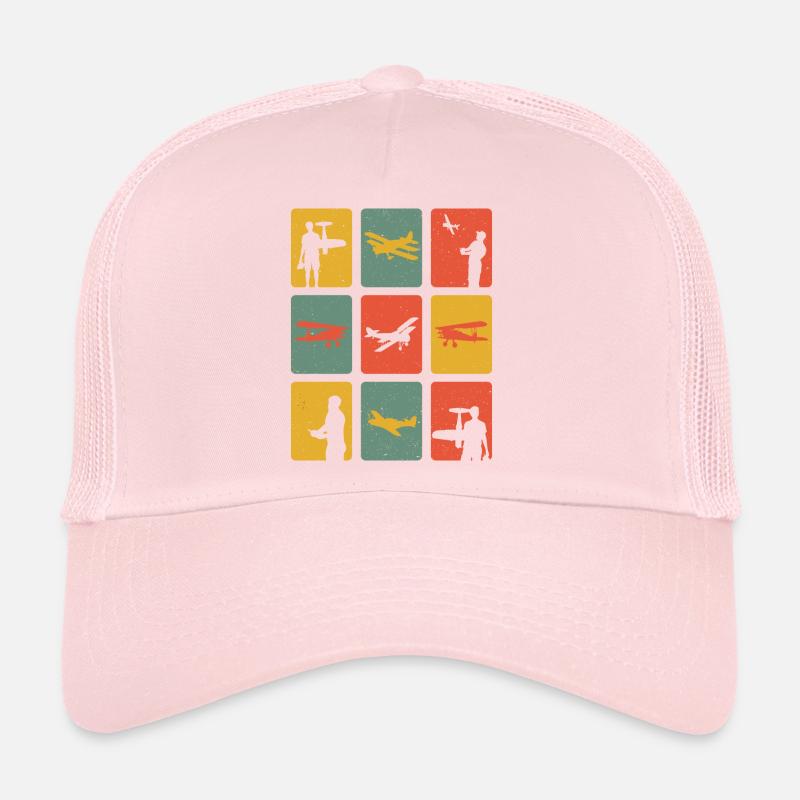 Retro Model Airplane Model Airplane Model Airplane Trucker Cap