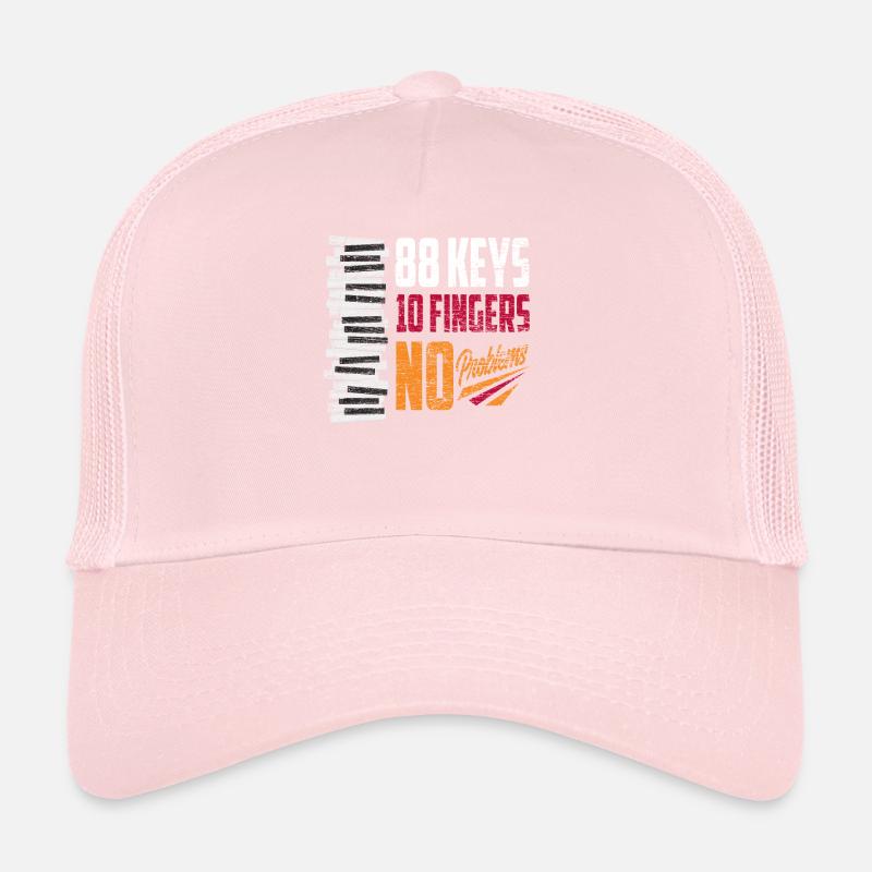 88 Touches 10 Doigts Pas de problèmes Piano Casquette trucker 