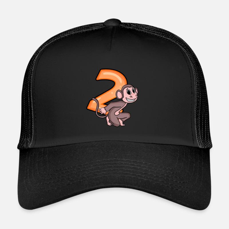 2 Jahre - Affe - 2. Geburtstag Motiv Trucker Cap