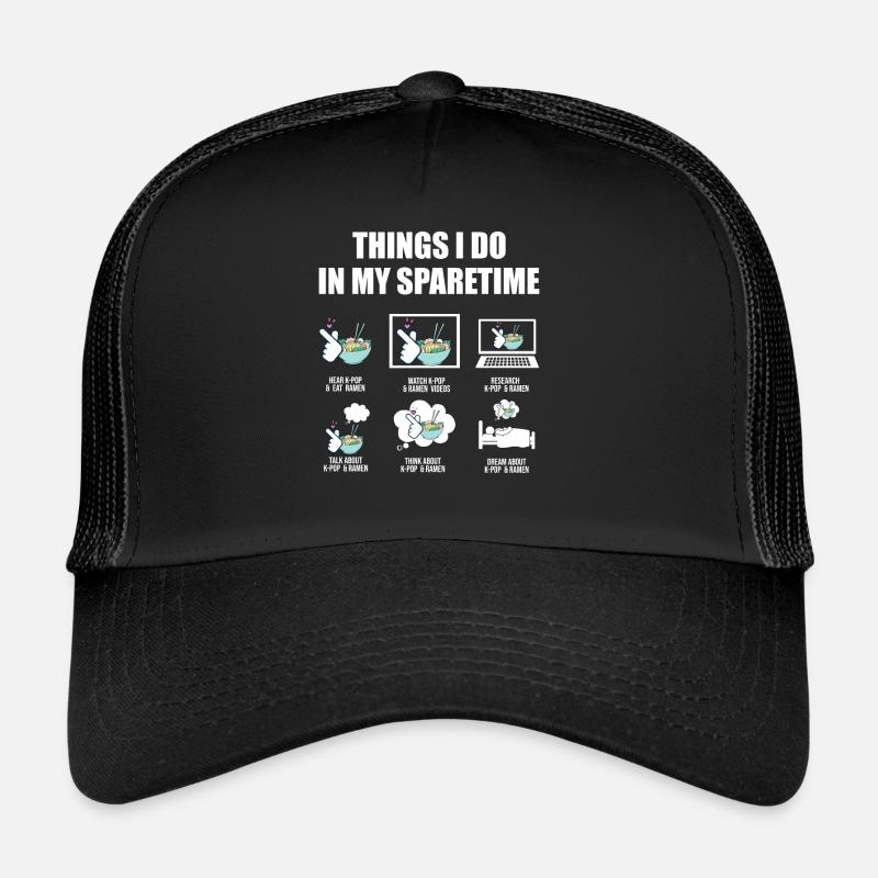 K-Pop & Ramen K-Pop Cadeau coréen Casquette trucker 