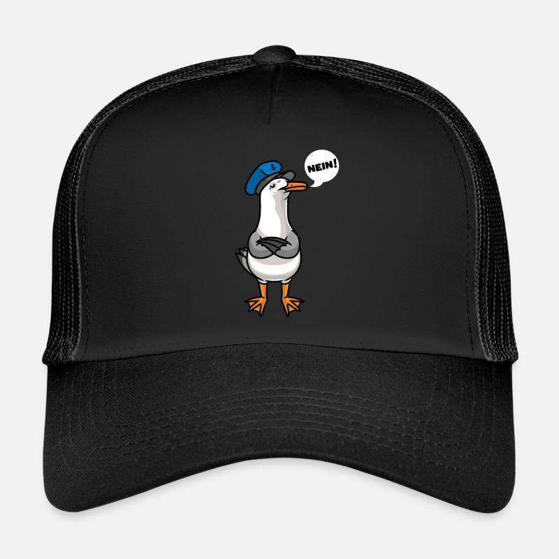 Sâteuse mouette méditerranée Mouette Oiseaux mouettes Mer du Nord Casquette trucker 