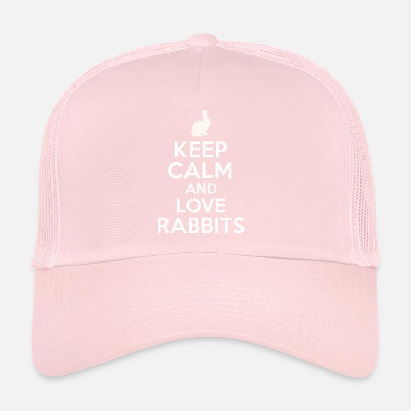 Keep Calm love Rabbits Trucker Cap