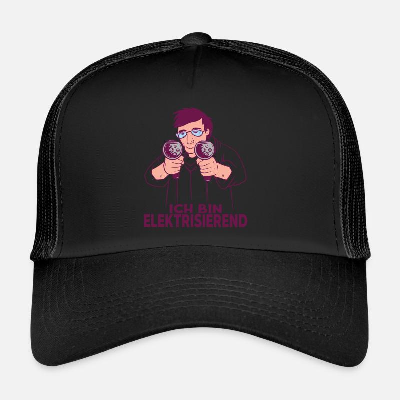I am An Electrifying Electric Car Driver Trucker Cap